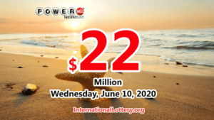2020年6月6日美国Powerball的结果。